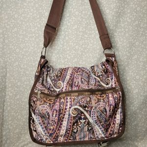 Lesportsac Brown Multicolored Floral Messenger